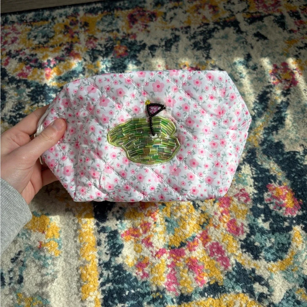 Handmade Beaded Cosmetic Pouch - Picture 3 of 3